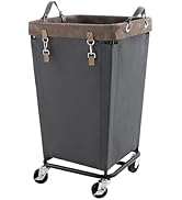 StorageWorks 160L Laundry Basket with Wheels, Large Rolling Hampers for Clothing Organizer, Dirty...