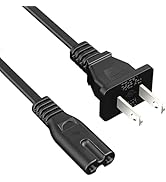 TV Power Cord for Samsung TV UN49 UN50 UN55 UN60 UN70 UN75 UN78 Smart 4K,for Sony LG TCL Roku Sha...