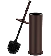 Bronze Toilet Brush and Holder,Extra Long Handled Toilet Brush for Bathroom,Stainless Steel Heavy...