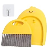 XXFLOWER Mini Dustpan and Brush Set, Small Handheld Dust Pan with Clean Broom for Home, Kitchen, ...