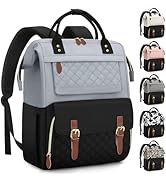 Pritent Laptop Backpack for Women, Large Capacity Work Business Backpack, 15.6inch Carry On Backp...
