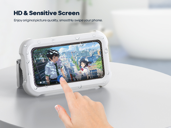 shower phone holder screentouch