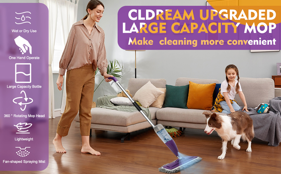 spray mop for floor cleaning