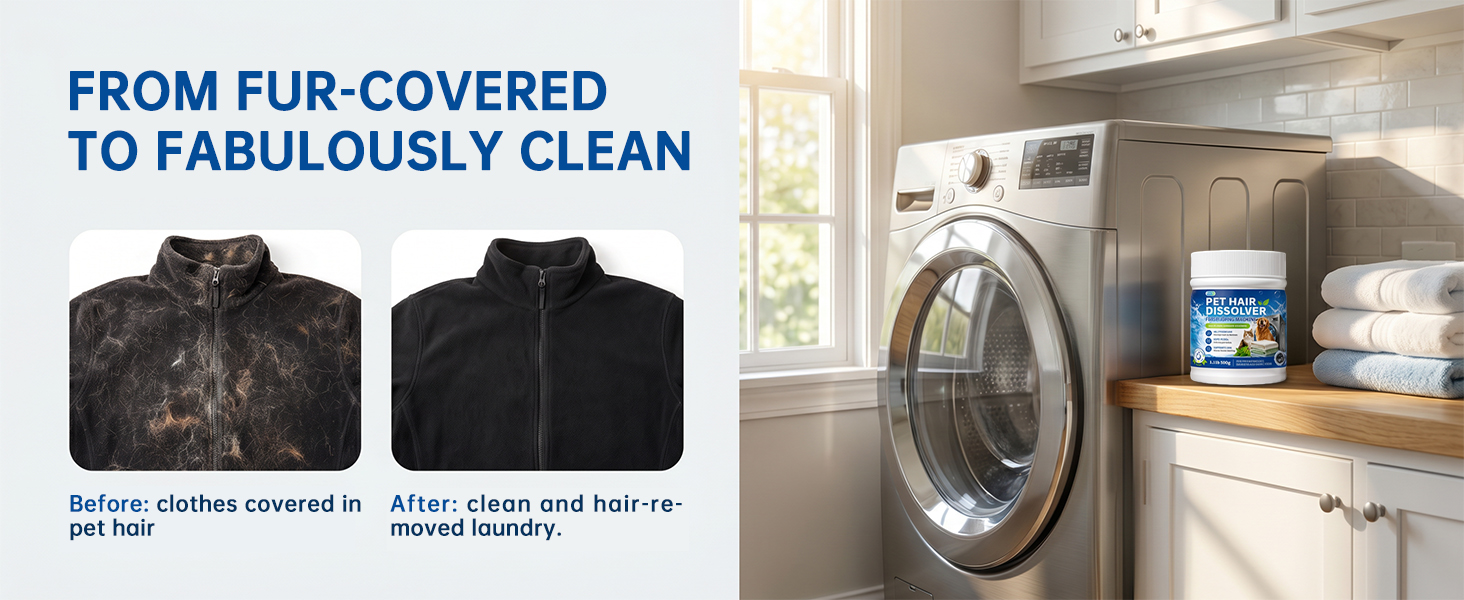 pet hair dissolver for laundry