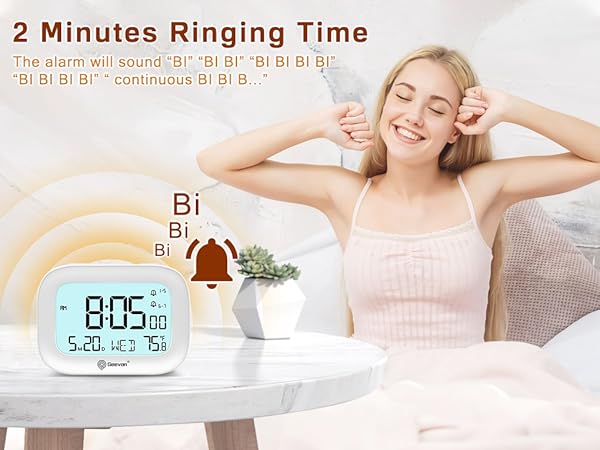 travel alarm clock battery powered