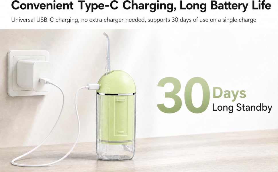 Convenient Type-C Charging, Long Battery Life