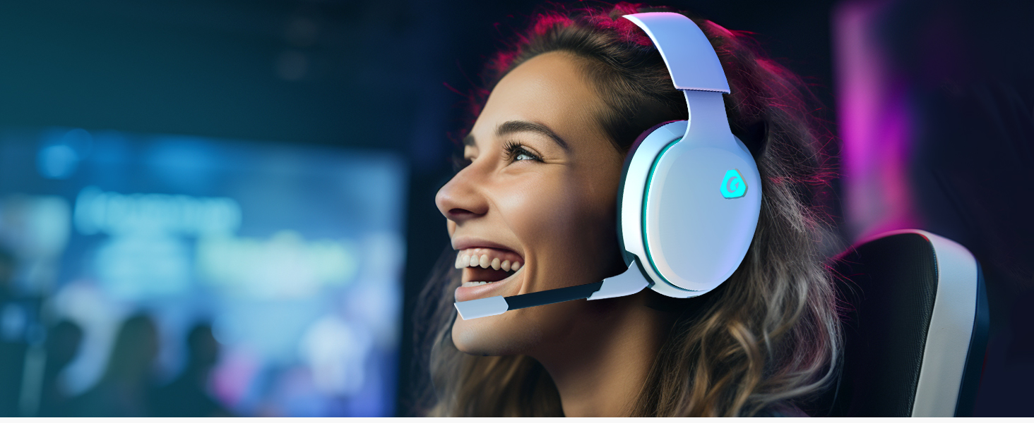 computer headset with microphone wireless gaming
