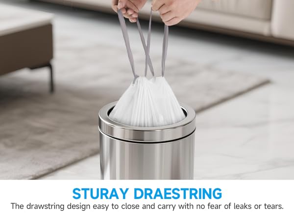 bathroom trash can liners 4 gallon trash bags unscented small garbage bag