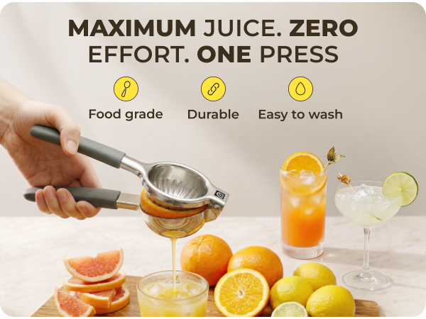 Stainless Steel Lemon Squeezer Kensington London