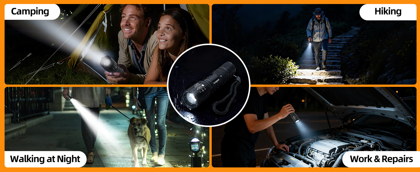 dual light flashlight 395nm uv light portable flashlight compact flashlight pocket flashlight