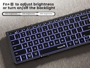 XK01 PLUS backlit foldable keyboard