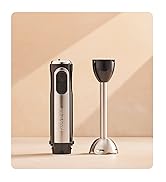 Powerful Immersion Blender, Electric Hand Blender 500 Watt with Turbo Mode, Detachable Base. Hand...