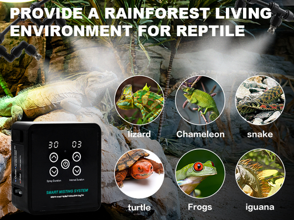 aquarium humidifier mister misting system terrarium reptile reptiles humidifier 