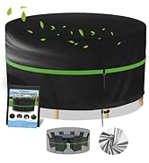 Wanocean Round Patio Furniture Covers,100% Waterproof Outdoor Furniture Cover,Anti-Fading Outdoor...