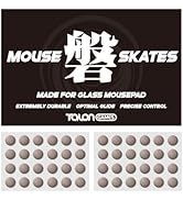 TALONGAMES 48 Dot Mouse Skates Universal for Glass Mousepads, 6mm, High Durability, Lasting Perfo...