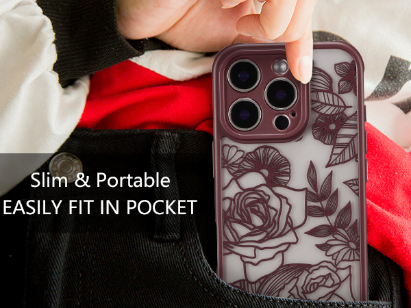 for iPhone 16 Pro Case flower cute
