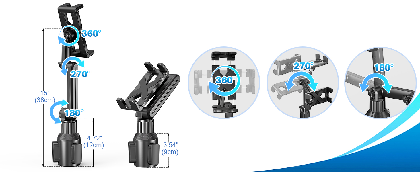 Car cup holder ipad mount 01