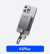 ORICO 1TB Magnetic Portable SSD, Metal Body, 4K 120 fps ProRes HDR Record and Store, Up to 460MB/...