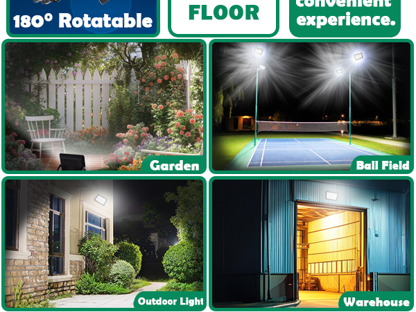 30W LED Flood Light 5000K Daylight White Outdoor Light