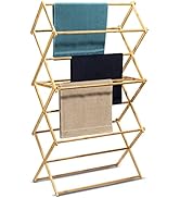 Bartnelli Bamboo Laundry Drying Rack for Clothes, Wood Clothing Dryer, Extreme Stability, Heavy D...