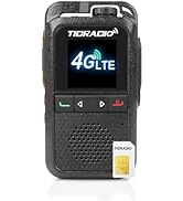 TIDRADIO TD-G100 Rapid Unlimited Range 4G LTE PoC Walkie Talkies Long Range with SIM Cards, Natio...