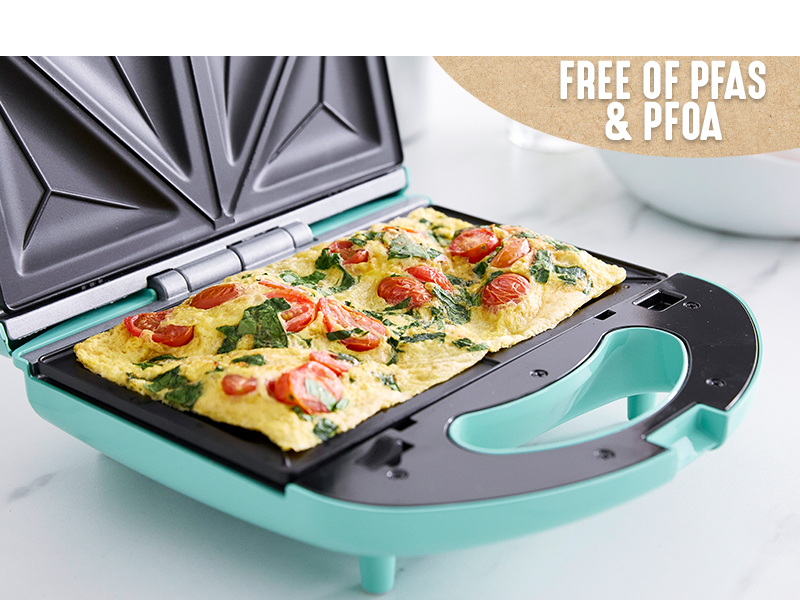 GreenLife, nonstick cooker, colorful, healthy, clean, PFAS, sandwich maker, easy to clean, durable