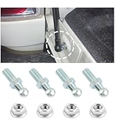 4PCS 10mm Ball Stud with Hardware Nuts,Carbon Steel Gas Spring Strut Studs 5/16-18 Thread x 3/5" ...