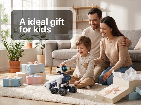 programmable robot dog for kids,ai robot dog toy,robot dog touch sensor,stem robot dog toy