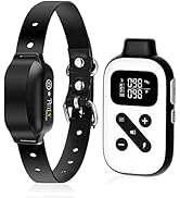 PetJoy Bark Collar with Remote, Bark and Training Collar Combo, Shock Collar for Large Dogs, Auto...