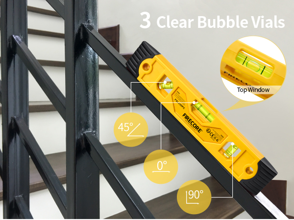 9 inch magnetic torpedo level small spirit bubble leveler tool Niveles para Construccion