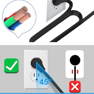 flat surge protector powerstrips with surge protector wall mount power strip