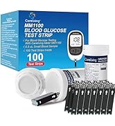CareLiving MM1100 Blood Glucose Test Strips, for Diabete Sugar Testing, 100 Count