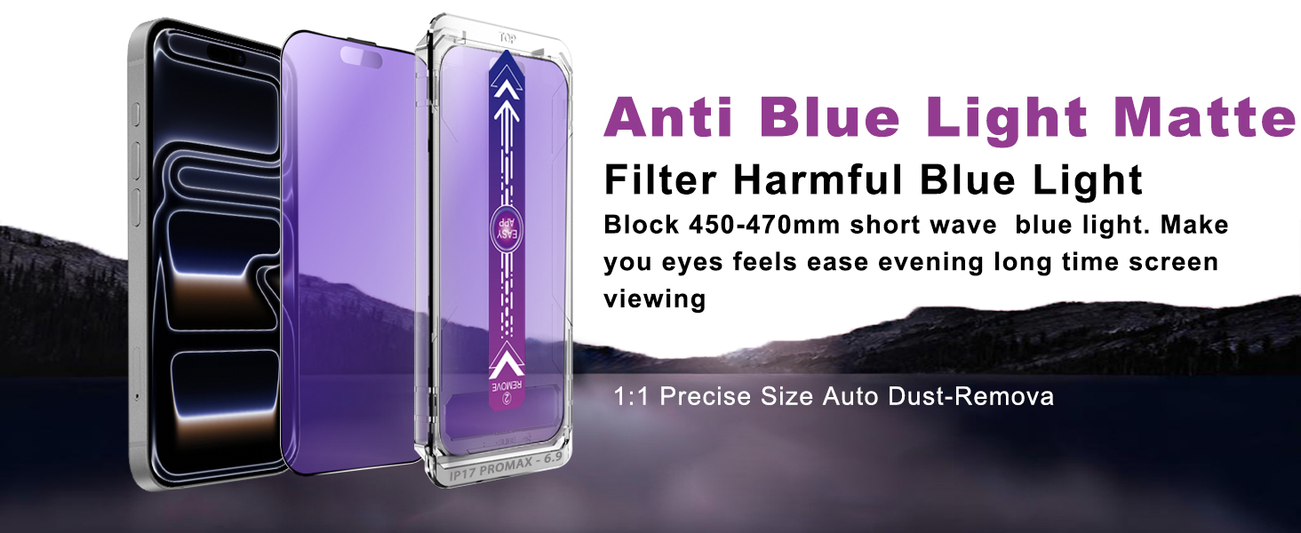 Anti Blue Light Matte Screen Protector for iPhone