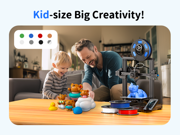 creality 1.75mm 3d printing filament petg 1kg black