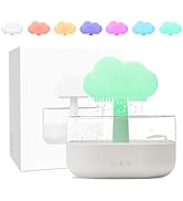 Rain Cloud Humidifier Water Drip, Mushroom Rain Lamp Waterfall, Aromatherapy Essential Oil Rain D...