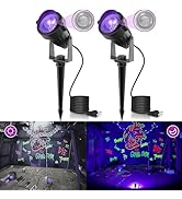Black Light Spotlight Outdoor, LOHAS 10W UV Purple LED Landscape Lighting, Dusk to Dawn Photocell...