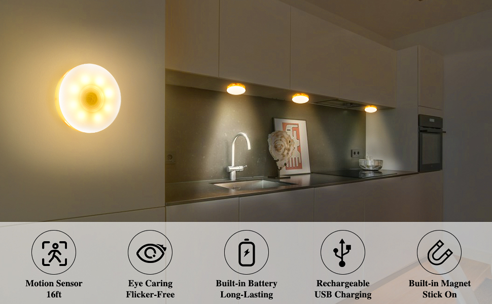 closet lights motion sensored stick on lights under cabinet light led night lights battery push
