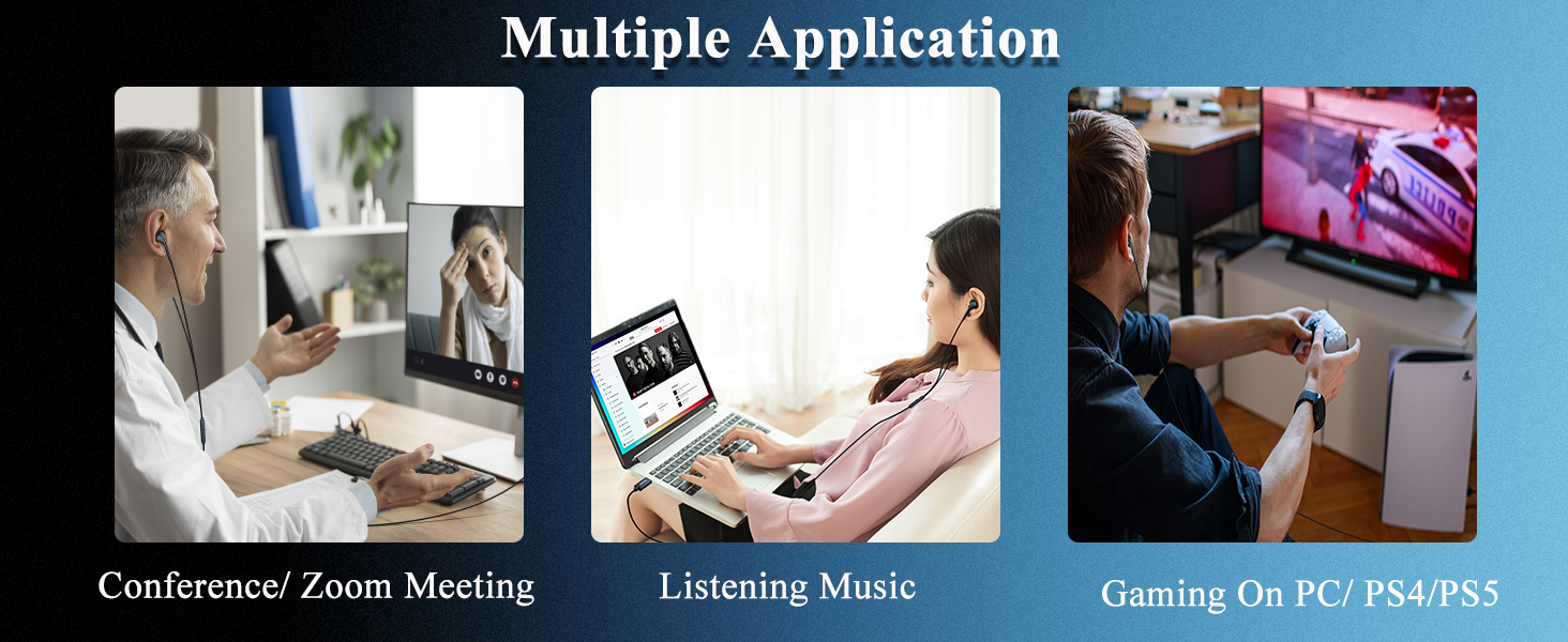 computer headphones headphones for laptop headset with microphone for pc