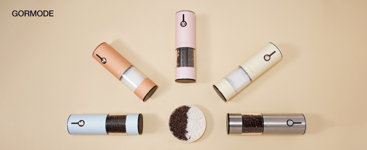 GORMODE ELECTRIC SALT ADN PEPPER GRINDER SET