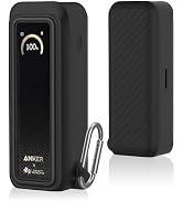 DZHAXIE Silicone Case for Anker Prime Power Bank 20100mAh 220W Travel Protective Cover, Full-Body...