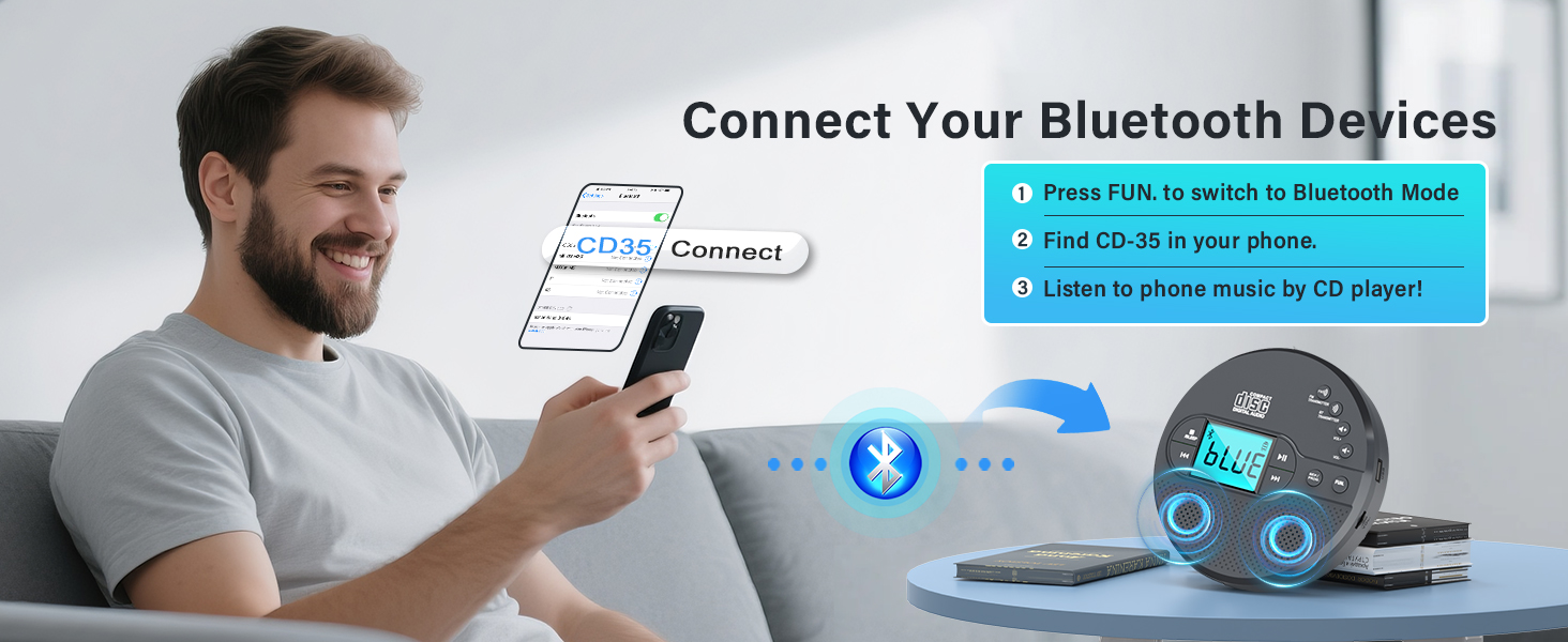 Bluetooth cd player