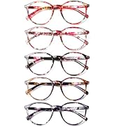 SIGVAN Women's Reading Glasses Blue Light Blocking Spring Hinge Stylish Pattern Print Readers for...