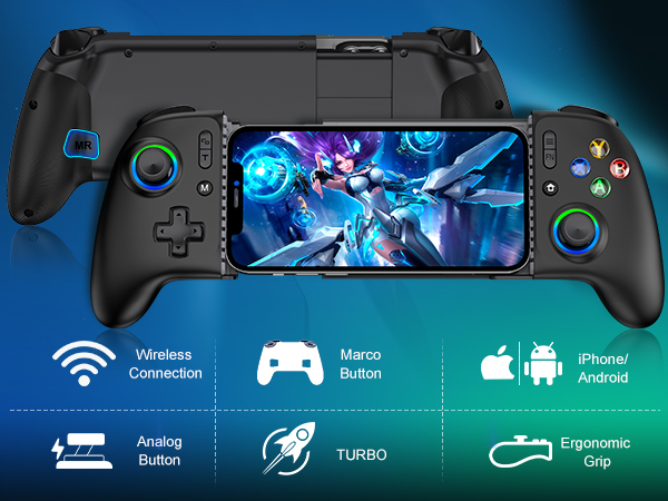 Mocagen Mobile Gaming Controller, MC2 Phone Controller for iPhone/Android/Switch/Oled/Switch 2