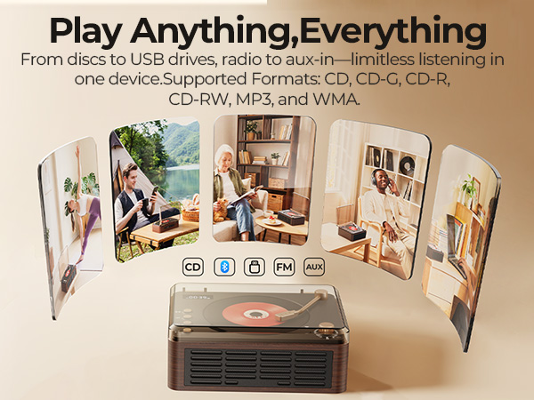portable cd player with bluetooth