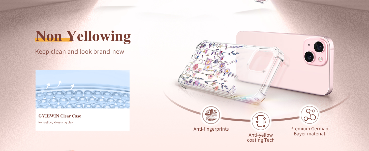 GVIEWIN Case Compatible with iPhone 15