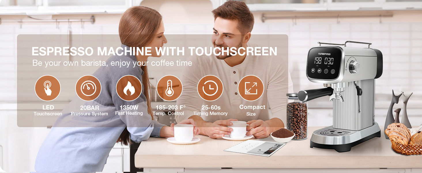 espresso machine with milk steamer