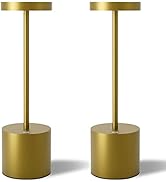 TBBGA Cordless Table Lamps Set of 2, 5000mAh Rechargeable Battery Powered Lamp, 3 Color Stepless ...