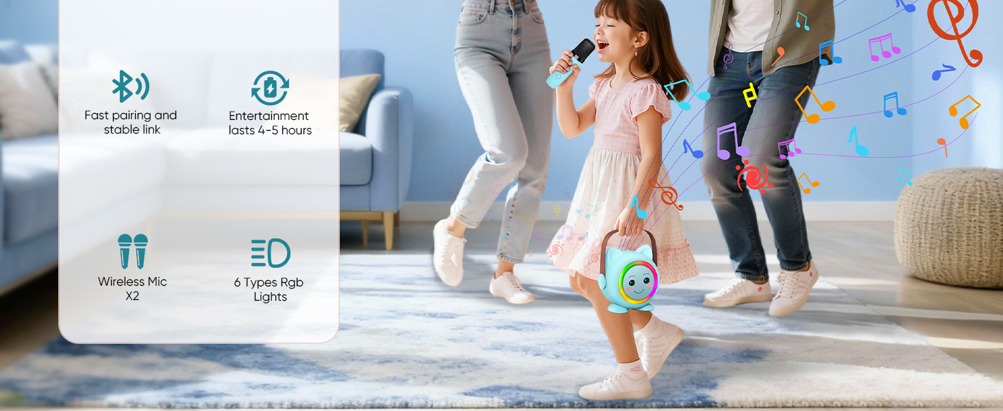 Mini Karaoke Machine Toy for Kids