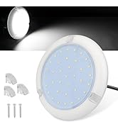 RVZONE Boat LED Dome Light IP68 Marine Led Lights White Round Surface Mounted Boat Interior Light...