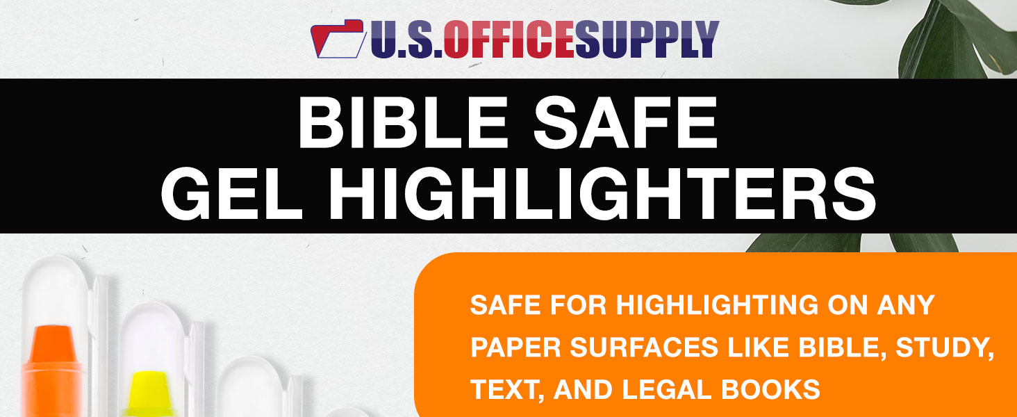 bible highlighters gel no bleed smear free study markers pastel twist crayons set